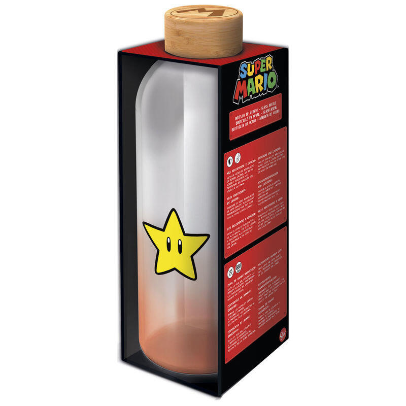 Bottle Glass Super Mario Bros Nintendo 1030ML