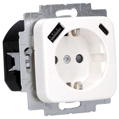Busch Jaeger 20 EUCB2USBAC-214 20 EUCB2USBAC-214 Schuko®- USB-A + C Socket Power — image 1