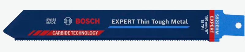 Bosch Hoja Saw Sable Professional Expert 'thin Tough Metal S 922 Ehm, 10 Pieces Length 150MM 2608900362