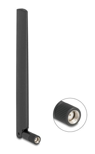 Delock Antenna WIFI7 Rp-sma Black Omnidirectional Articulación Tilt 81452 — image 1