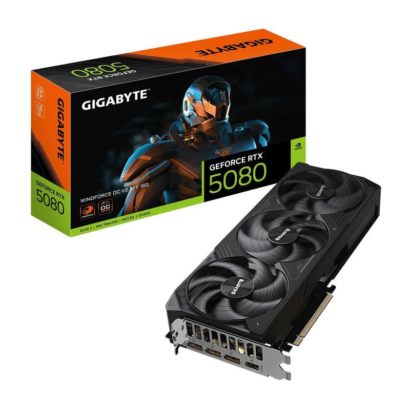 Gigabyte Graphics Card Graphics Card NVIDIA GeForce Rtx 5080 2670MHZ 16GB GDDR7 256 Bit Pci Express X16 5.0 Ac