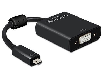 Delock Adaptadorcable Micro Hdmi-d St VGA Female With Audio — image 1