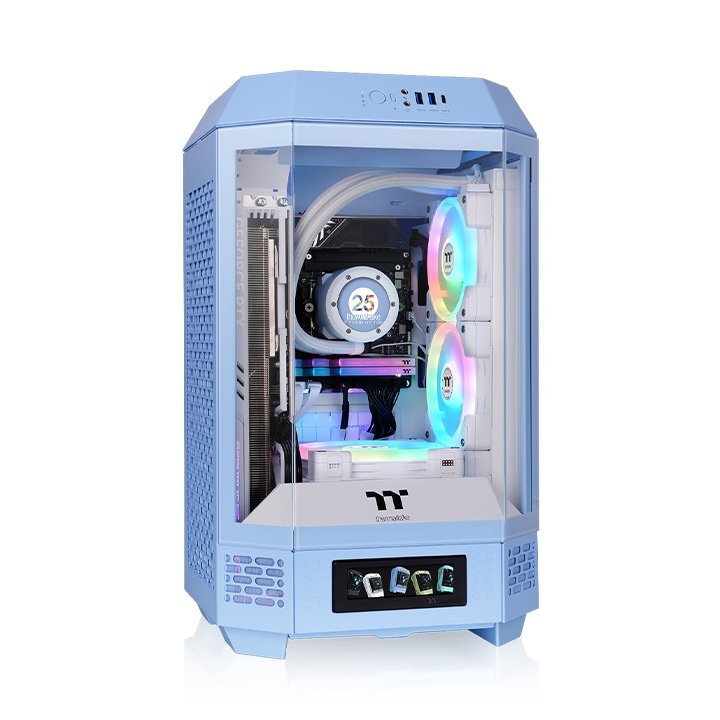 Thermaltake Box Gaming Mini-itx Tower 250 2XVENT 120MM Blue Hydrangea Snfuenteâ