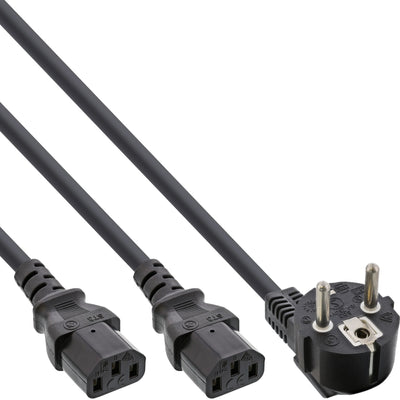 Inline Cable And Power Ca Type F Black 3M — image 1