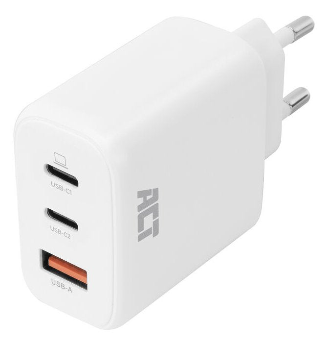 Charger USB-C/USB-A 65W And 3 Ports With Power Delivery Pps, Quickcharge And Ganfast