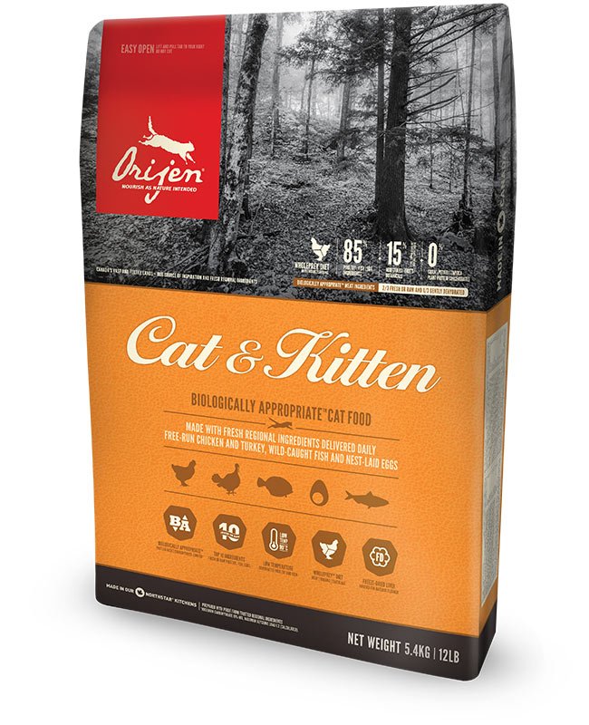Orijen Cat & Kitten Alimento Seco Gatos 5,4KG Pollo, Pavo