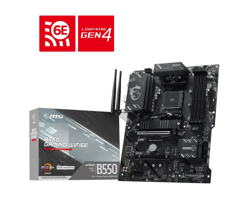 MSI Motherboard Mpg B550 Gaming WIFI6E 7C56-092R AM4 DDR4