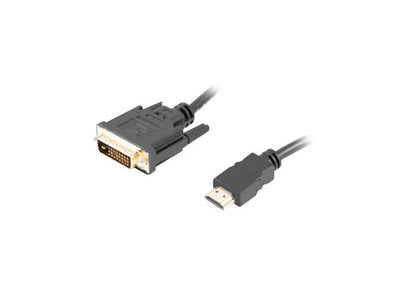 Lanberg Cable HDMI - DVI-D(24 + 1) M/M Dual Link 4K 30HZ, Black 1,8M — image 1