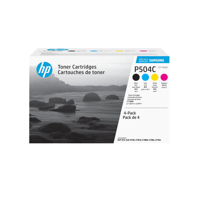 Toner Orginal Samsung, Cyan Magenta Yellow CLT-P504C 4-PACK Black/Cyan/Magenta/Yellow Toner Cartridges — image 1
