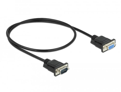 Delock Cable RS-232 SUB-D9 Male a Female 0,5M — image 1