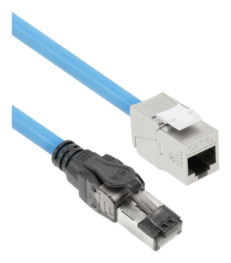 Purple 40 Meters S FTP CAT.6A B2CA PoE + 100W Solid Prefab Installation Cable RJ45 Male – Female