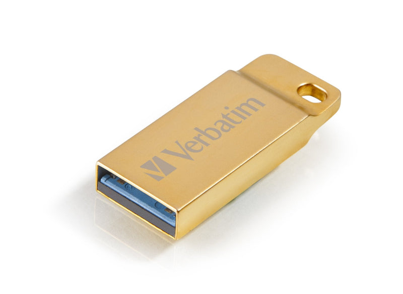 Verbatim USB Flash Drive 64GB 3.0 Store'n' Go Metal Executive, Gold, 3.0