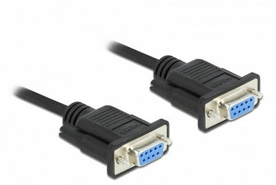 Delock Cable RS-232 SUB-D9 Female a Female Nullmodem 3M — image 1