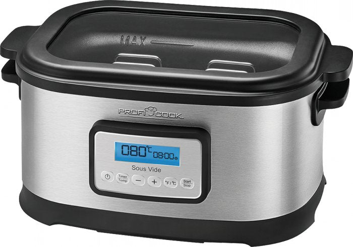 Proficook Cocedor Sous Vide 8,5L Cocción Pot Cocción Lenta, Yogurtera