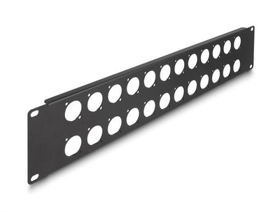 Delock 88055 Patchpanel Tipo-d 19, 24 Ports 2U Black — image 1