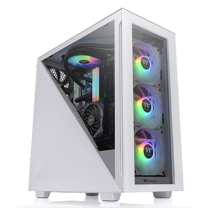 Thermaltake PC Case Divider 300 Tg Midi Tower Snow White Retail