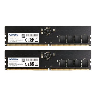 ADATA Memory DDR5 4800 32GB K2 2X16GB, 1.1V AD5U480016G-DT — image 1