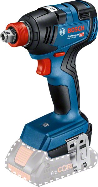 Bosch Professional Atornillador Impacto Wireless Gdx 18V-200 Professional Body Only 18 Voltios Blue/Black With