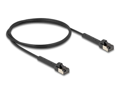 Delock RJ45 Slim Network Cable CAT.6A U FTP Acodable Black 1M — image 1