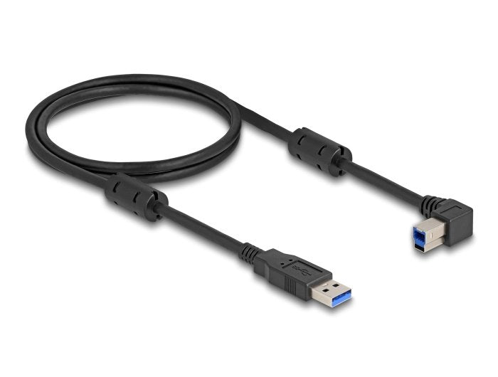 Delock USB 5Gbps Cable Type a Connector Male a Type B Connector Male 90° Izquierda Angulado 1M