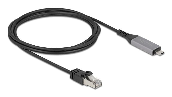 Delock Cable USB LAN USB Type-c a RJ45 Gigabit Ethernet 2M