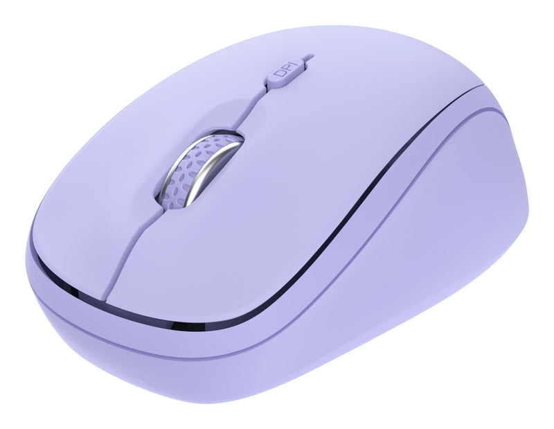 Trust Mouse Optico Yvi + Wireless Multidispositivo Purple Span Data-teams'true'Bluetooth/Span/ DPI 800-2400