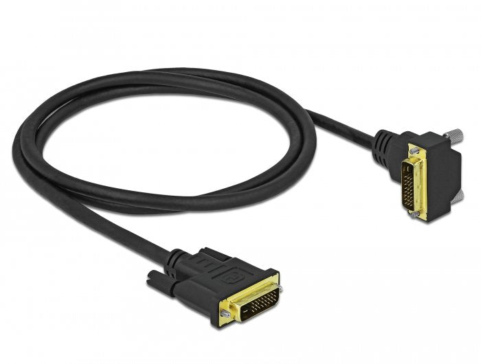 Delock DVI Cable 24 + 1 Male a 24 + 1 Male Angular 1M