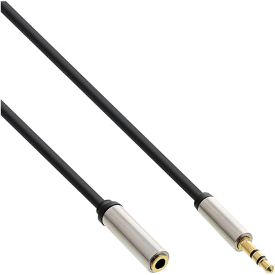 Inline Cable Audio Slim 3.5MM Male a Female Stereo 3M — image 1