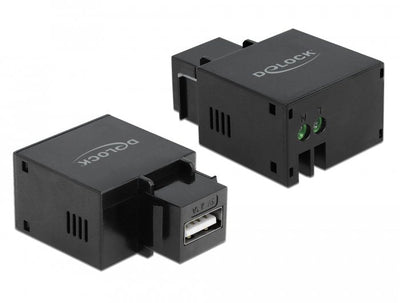Delock Adap Keystone USB Typ-a LADE2,1A Black — image 1