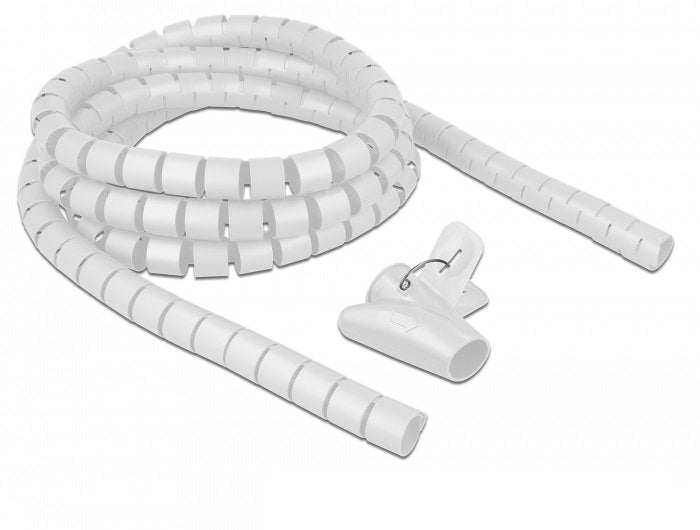 Delock Hose Espiral With Tool Extracción 2,50M X 20MM White