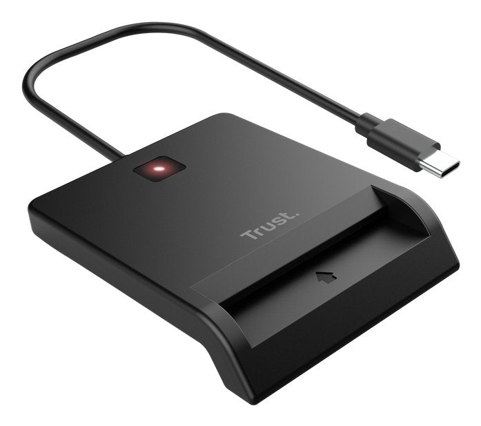 Trust Reader External Dnie Primo USB-C Compatible With Eid, Dnie 4.0, Edowod Or Cie