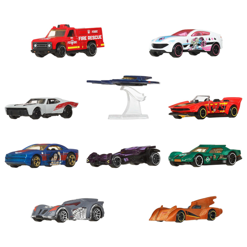Blister 10 Vehiculos Batman DC Universe Hot Wheels