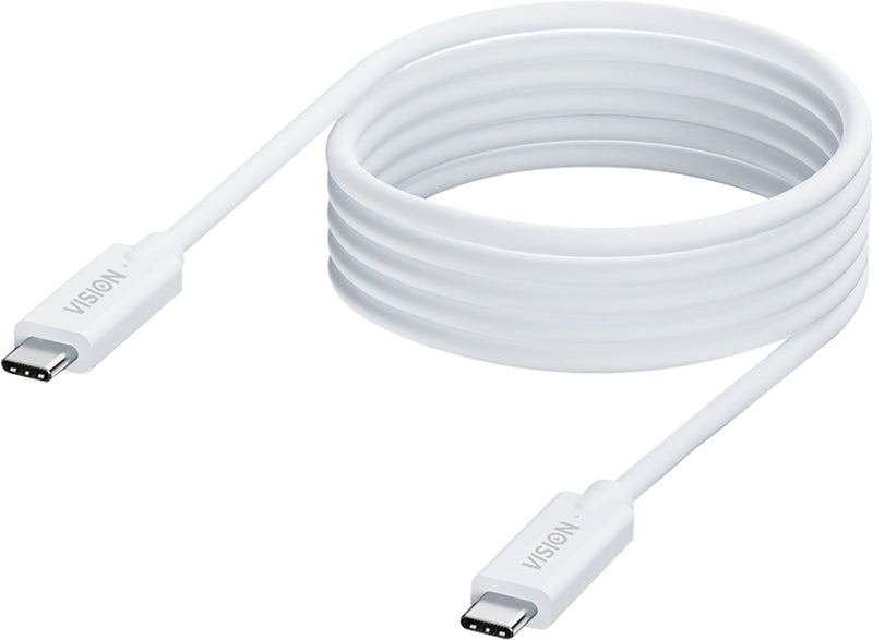 Vision 2M White USB-C Cable