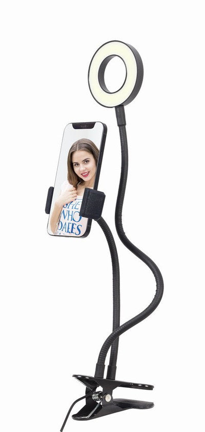 Gembird LED-RING4-PH-01 Ring Light Selfies With Stand Phone — image 1