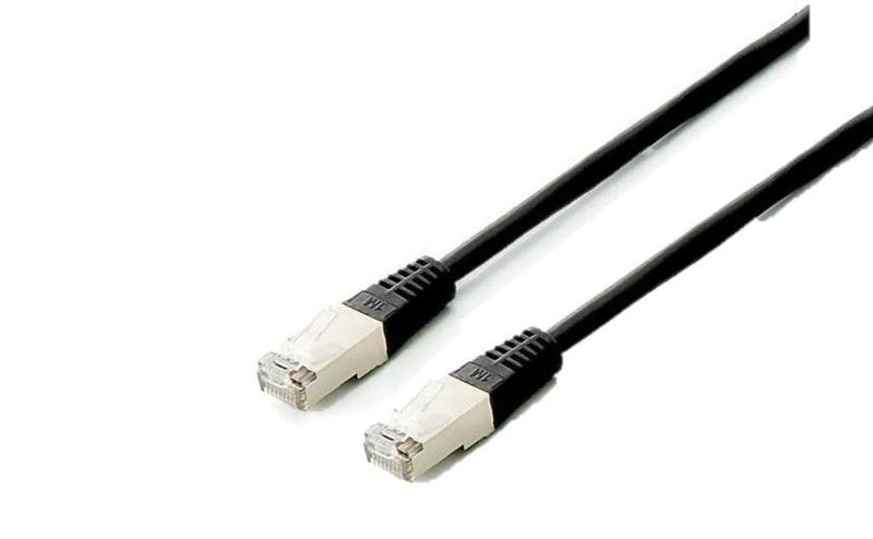 Equip Network Cable CAT.6A S/FTP 2x RJ45 1.00M Black Lszh