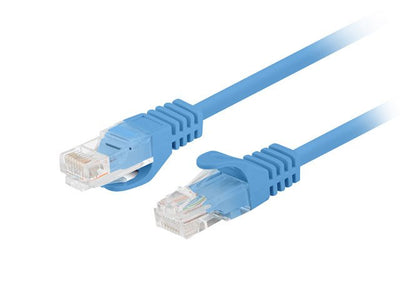 Lanberg Network Cable CAT.6 UTP 0.5M Blue 10-PACK — image 1