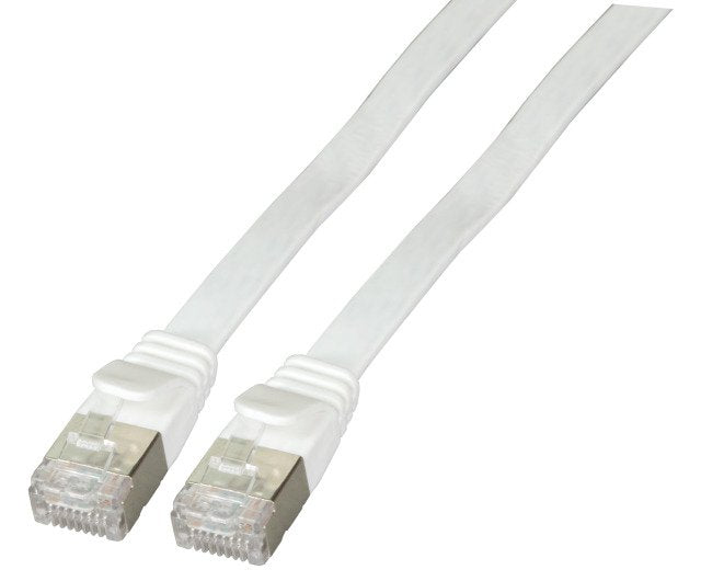 Efb RJ45 Flachcable Network U FTP, CAT.6A, Pvc, 5M, White