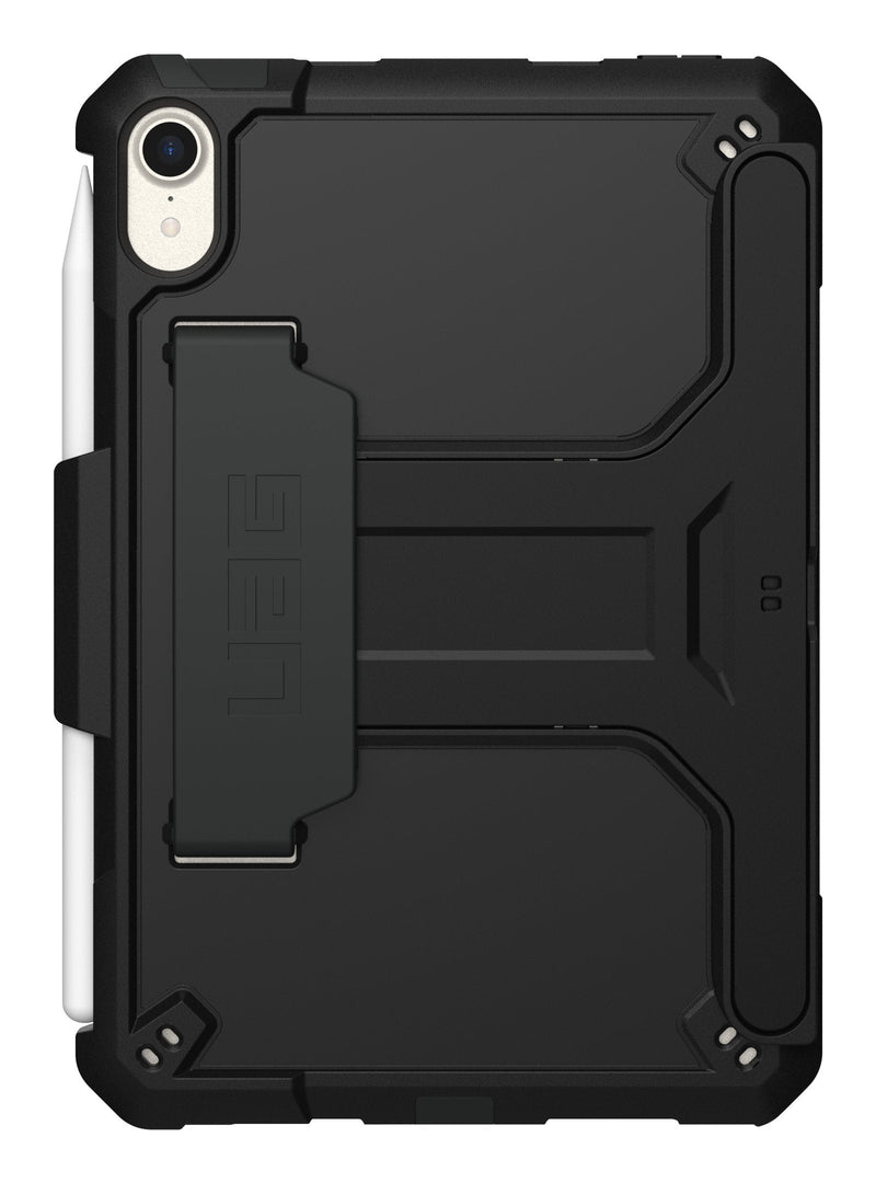 Uag Rugged Case For Ipad Mini 6TH Gen W/Handstrap & Kickstand Black Housing Rear Tableta Poliuretano Termoplás
