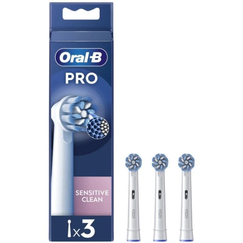 Replacement Head Braun Brush Braun Oral-b Sensitive Clean Pack 3 Units