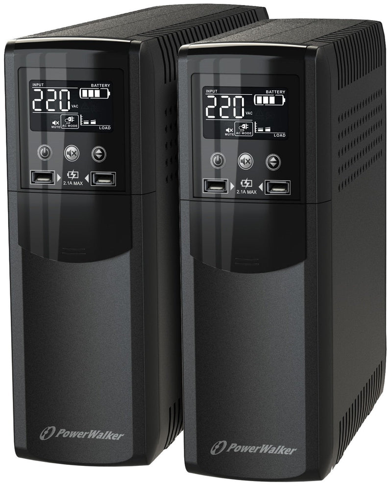 Power Walker UPS Line-interactive Csw 600VA 4X Fr, RJ11 / RJ45 In/Out, Usb, LCD
