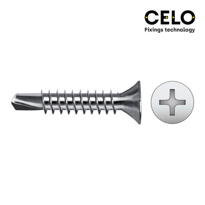 Celo Box 250 Unid. Punta Drill Bit Avellanada Philips Din/Ref 7504P Ø4,2X25MM Zincado — image 1