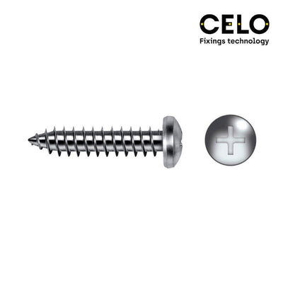 Celo Box 250 Unid. Screw Chapa Alomada Philips Din/Ref 7981 5,5X25MM Zincado — image 1