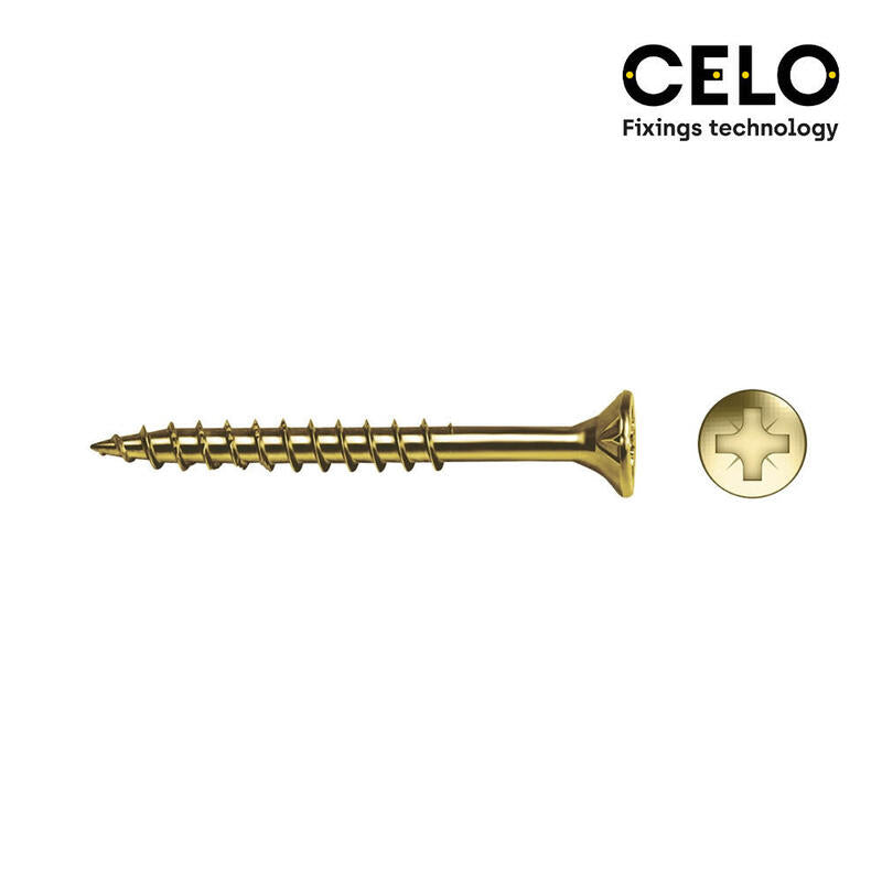 Celo Caja 30 Unid. Tornillo Madera Avellanado Pz R/Parc Ref Vloxp Bricomatado Ø6X100MM
