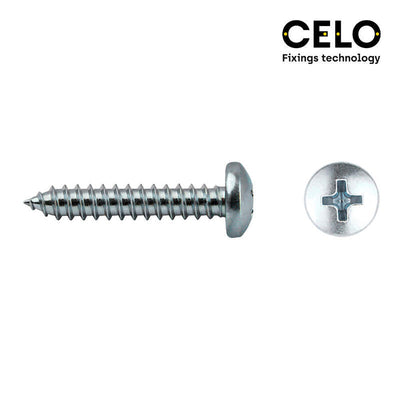 Celo Box 500 Unid. Screw Chapa Alomada Philips Din/Ref 7981 4,8X38MM Zincado — image 1