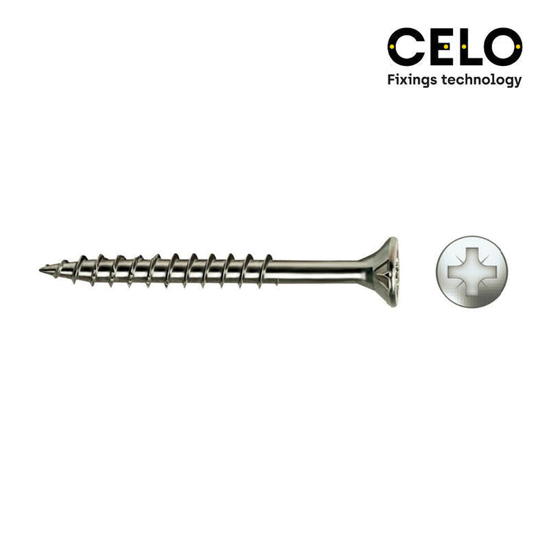 Celo Caja 60 Unid. Tornillo Madera Avellanado Pz R/Parc Ref Vloxp Ø5X90MM Zincado