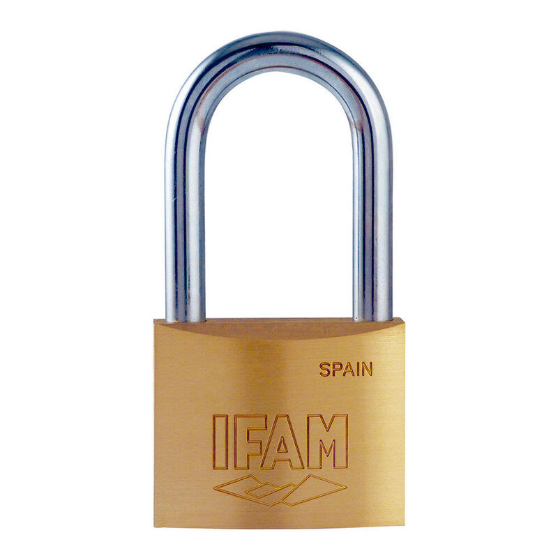 Padlock K30. Látón. 30MM. Con 2 Llaves Arco Normal. Ifam