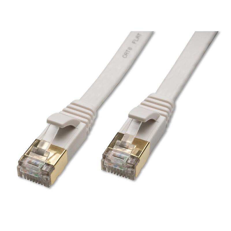 Captiva Cable Network Cable CAT.8 Cable Fr Netzwerk, LAN And Ethernet 5M White