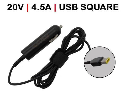 Car Charger Laptop Lenovo 20V 4.5A USB Square 90W — image 1