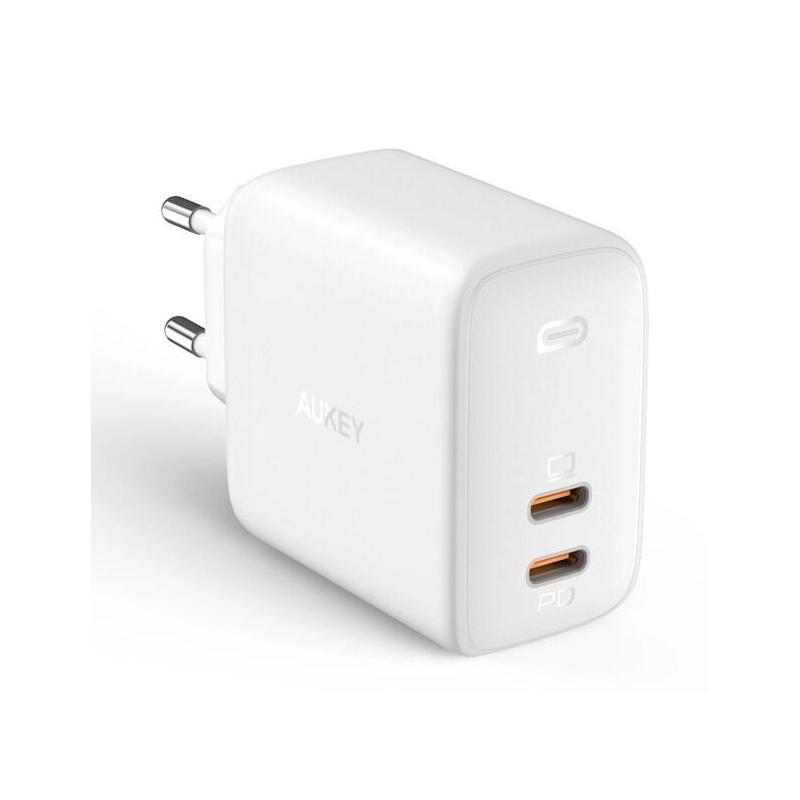 Aukey Wall Charger PA-B4 Omnia GaN White 2x USB