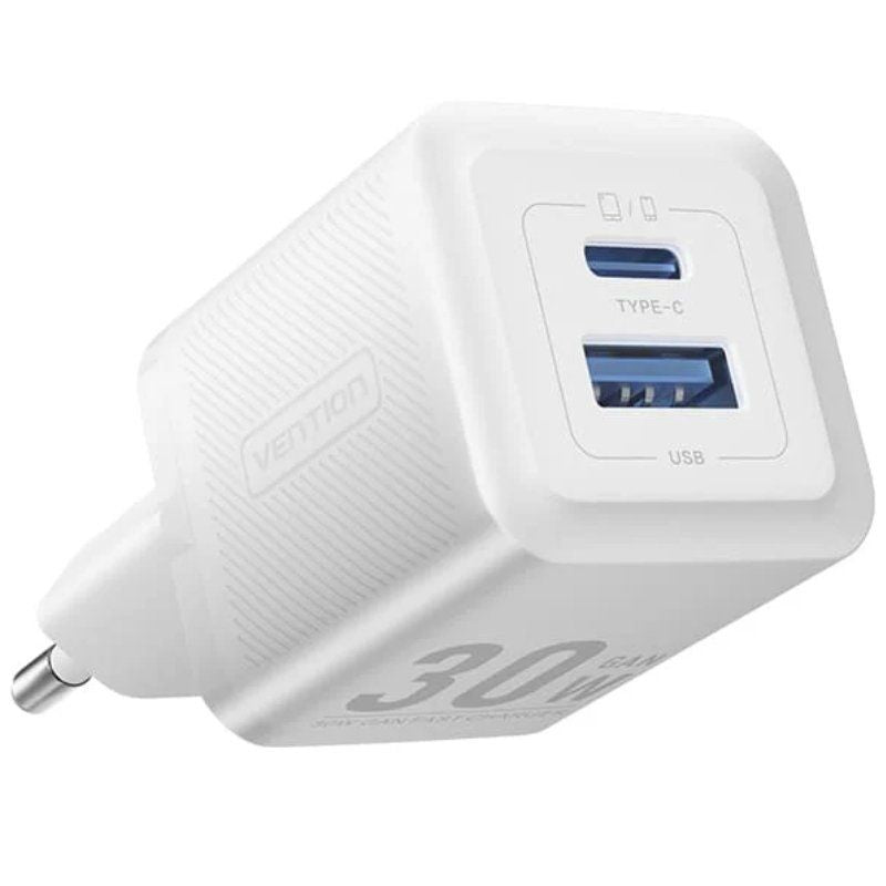 Vention Charger GaN Wall FEQW0-EU 1x USB Type-c 1x USB 30W